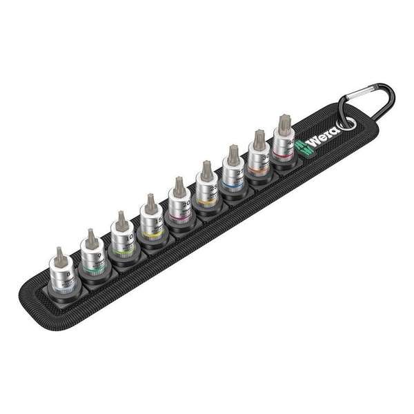 WERA Belt A 3 TORX HF Zyklop bitdoppenset TORX 1/4 WERA Belt A 3 TORX HF Zyklop bitdoppenset TORX 1/4