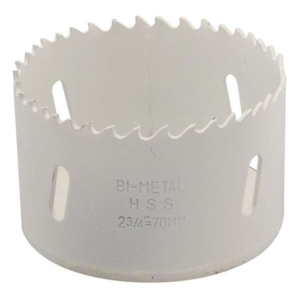 Silverline Bimetalen Gatenzaag - Ø 70 mm. - Aluminium, brons, koper, PVC, acryl en hout Silverline Bimetalen Gatenzaag - Ø 70 mm. - Aluminium, brons, koper, PVC, acryl en hout