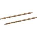Silverline Metaalboor HSS-E - Cobalt - DIN388 - 2 mm - 2 Stuks
