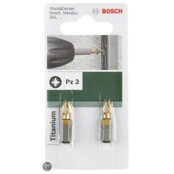 Bosch - Schroefbit Titanium PZ PZ 1, 25 mm