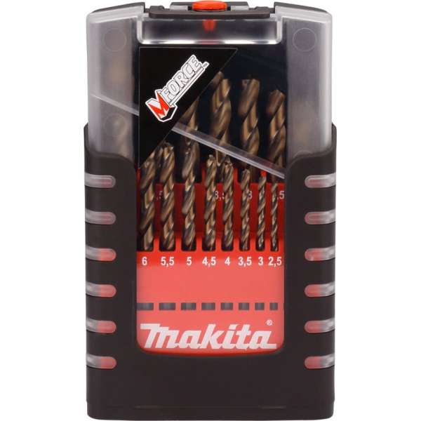 Makita borenset 19-delig metaal Mforce Makita borenset 19-delig metaal Mforce