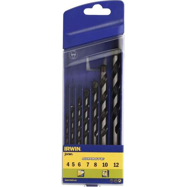 Irwin Granietboor Bit Set 4/5/6/7/8/10/12 mm 7 stuks 10501918 Irwin Granietboor Bit Set 4/5/6/7/8/10/12 mm 7 stuks 10501918