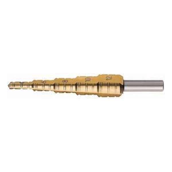 Frees-trapboor HSS TIN 4-12mm FORMAT Frees-trapboor HSS TIN 4-12mm FORMAT