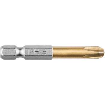 Bit PH 3, 50mm S2 TIN, 1 op een blister