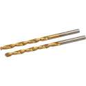 Silverline HSS Boor met Titanium Coating - 3 mm - 2 Stuks