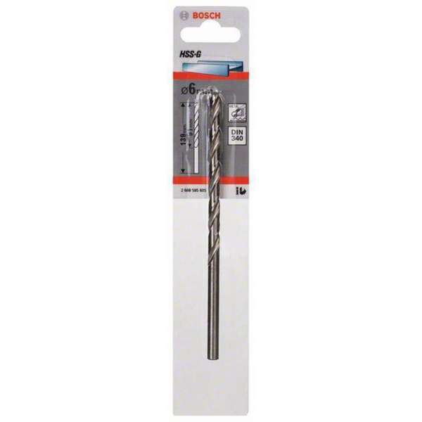 Bosch - Metaalboren HSS-G, DIN 340 6 x 91 x 139 mm Bosch - Metaalboren HSS-G, DIN 340 6 x 91 x 139 mm