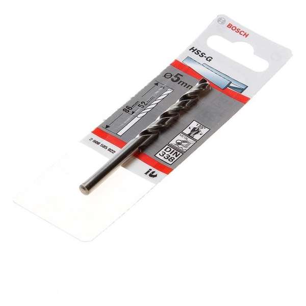 Bosch Metaalboor HSS-G diameter 5mm Bosch Metaalboor HSS-G diameter 5mm