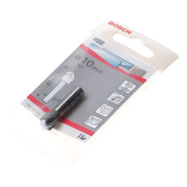 Bosch Verzinkboor HSS staphoogte M 5 diameter 10mm (Prijs per 2 stuks) Bosch Verzinkboor HSS staphoogte M 5 diameter 10mm (Prijs per 2 stuks)