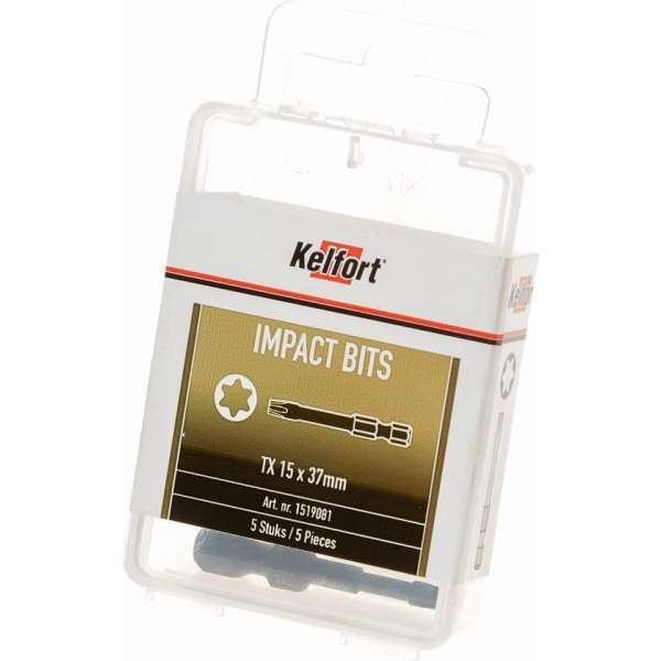 Kelfort Impactbit schroefbit tx15/37mm Kelfort Impactbit schroefbit tx15/37mm