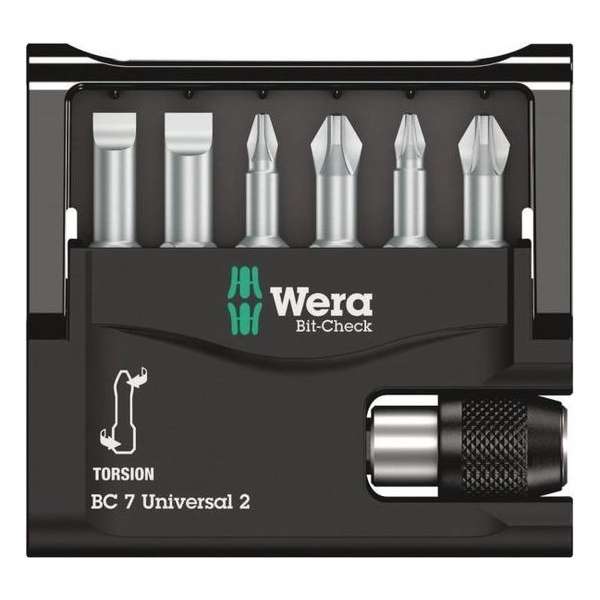 Wera Bit-Check PLAT/PH/PZ 8000-6/TZ 6-delig + snelspanbithouder Wera Bit-Check PLAT/PH/PZ 8000-6/TZ 6-delig + snelspanbithouder