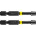 GRAPHITE Bit IMPACT TX 30 x 50 mm, S2 Staal Full Fit Kop, 2 stuks