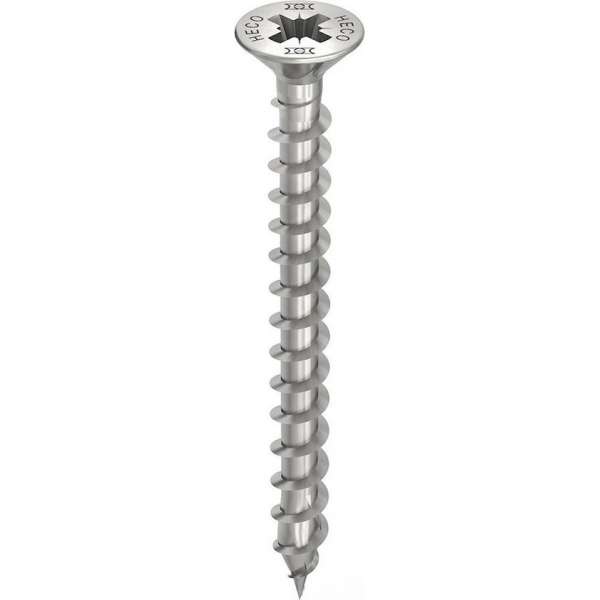 Heco Topix Plus spaanplaatschroef rvs pk 45x45mm pz2 Heco Topix Plus spaanplaatschroef rvs pk 45x45mm pz2
