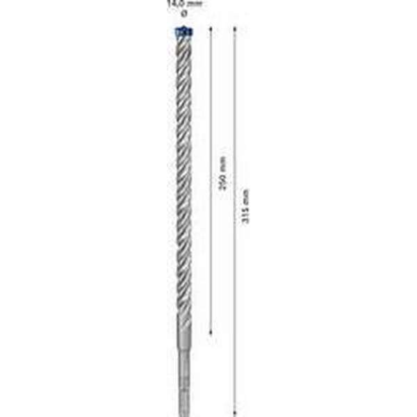 Bosch Accessories EXPERT SDS plus-7X 2608900122 Hamerboor 1 stuks 14.00 mm Gezamenlijke lengte 315 mm SDS-Plus 1 stuk(s)