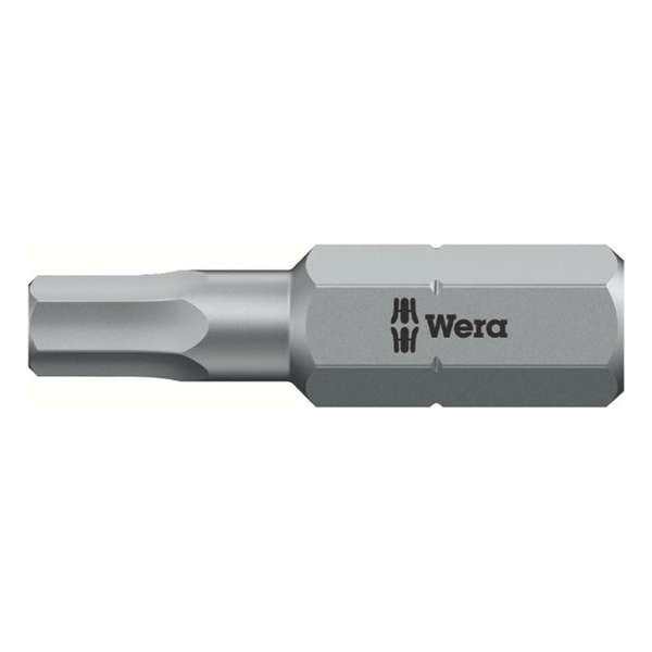 Wera 05135076001 1/4" Hex-Plus Inbus Bit - 1/4" x 25mm Wera 05135076001 1/4" Hex-Plus Inbus Bit - 1/4" x 25mm