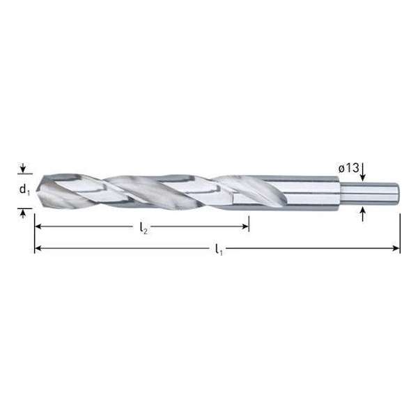 Rotec HHS-G Spiraalboor DIN338 type N 17 mm 1 st. Rotec HHS-G Spiraalboor DIN338 type N 17 mm 1 st.