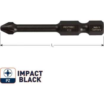 IMPACT bit PZ2 L50mm. (Pozi) (5st.)