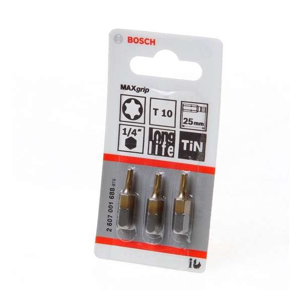 Bosch - MAXGRIP/T10 - 3 stuks Bosch - MAXGRIP/T10 - 3 stuks