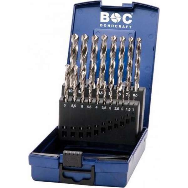 25-delige Bohrcraft borenset DIN 338 spiraalboren HSS-G 25-delige Bohrcraft borenset DIN 338 spiraalboren HSS-G