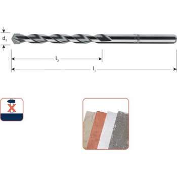 Rotec UNIDre Multifunctionele boor ø6,0x60/100