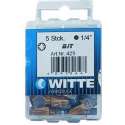 Witte Bit torx 27 5 stuks