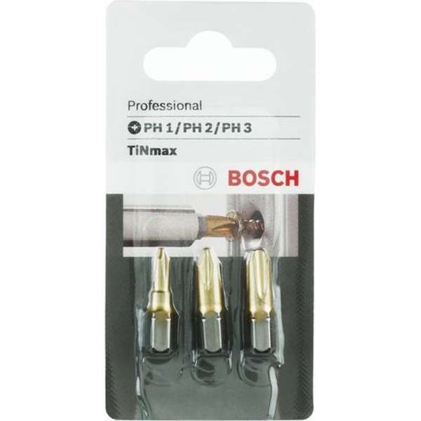 Bosch bitset - 3-delig PH 1/2/3 Bosch bitset - 3-delig PH 1/2/3