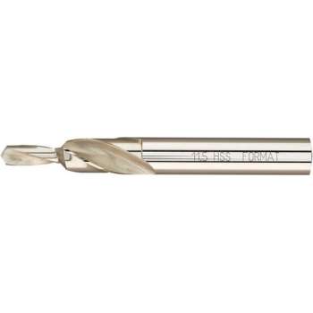 Korte trapboor Type N, voor doorlopend gat HSS M8, 90° FORMAT