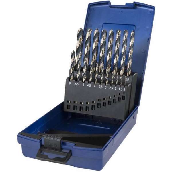 Westfalia HSS-draaiboorset 19 stuks Westfalia HSS-draaiboorset 19 stuks