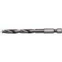 TIP houtboor, opnamesysteem 1/4" Zeskant Quick-lock, diam boor 6mm
