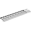 Silverline - Slangenboor Lang Model 8 t/m 24 mm. x 600 mm - 4 Delig