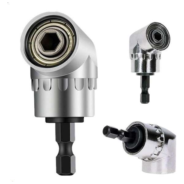 WiseGoods 105 Hoek Boor Bit - Schroevendraaier Bit 105 Graden Socket - Verstelbare Hoek Hexagon ¼” Hex Bit - RVS Gereedschap WiseGoods 105 Hoek Boor Bit - Schroevendraaier Bit 105 Graden Socket - Verstelbare Hoek Hexagon ¼” Hex Bit - RVS Gereedschap