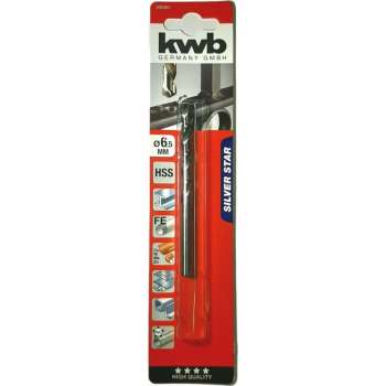 KWB HSS Silverstar Metaalboor op Kaart - 6,5 mm
