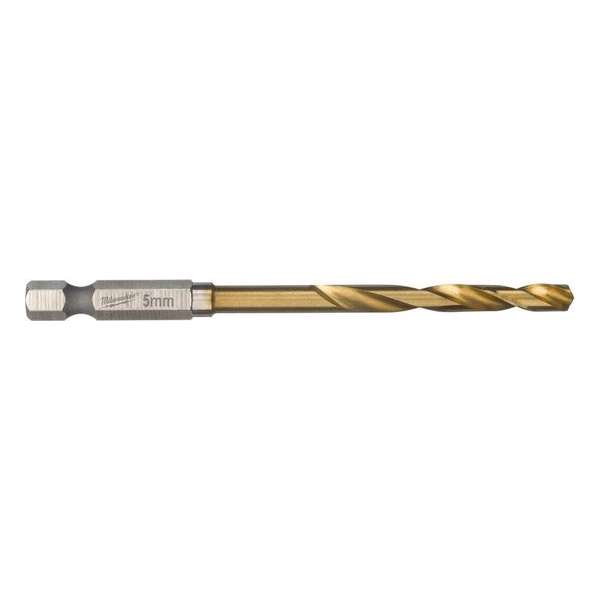 Milwaukee Shockwave metaalboor HSS-G Ti. 5mm Milwaukee Shockwave metaalboor HSS-G Ti. 5mm