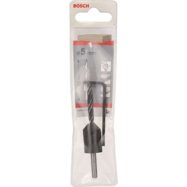 Bosch - Houtspiraalboor met verzinkboor 5 mm Bosch - Houtspiraalboor met verzinkboor 5 mm