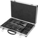SDS-Plus beitelset 17 stuks, in aluminium koffer