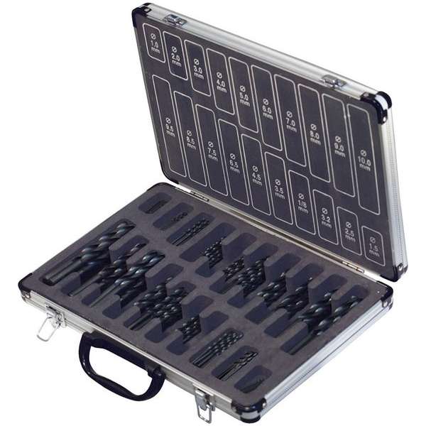 Silverline HSS-R Boren Set 1 t/m 10 mm in Koffer - 170 Delig Silverline HSS-R Boren Set 1 t/m 10 mm in Koffer - 170 Delig