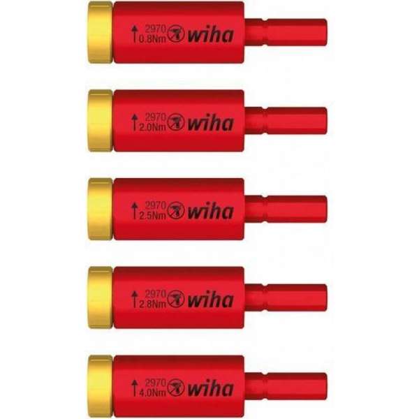 Wiha 29701 S5 Moment easyTorque adapterset electric voor slimBits en slimVario houder Wiha 29701 S5 Moment easyTorque adapterset electric voor slimBits en slimVario houder