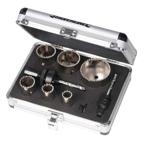 Silverline 11-delige diamant gatenzaag set 19-57 mm