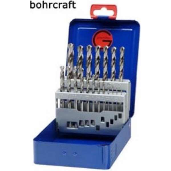 Bohrcraft borenset 50 delig DIN 338 spiraalboren HSS-G Bohrcraft borenset 50 delig DIN 338 spiraalboren HSS-G