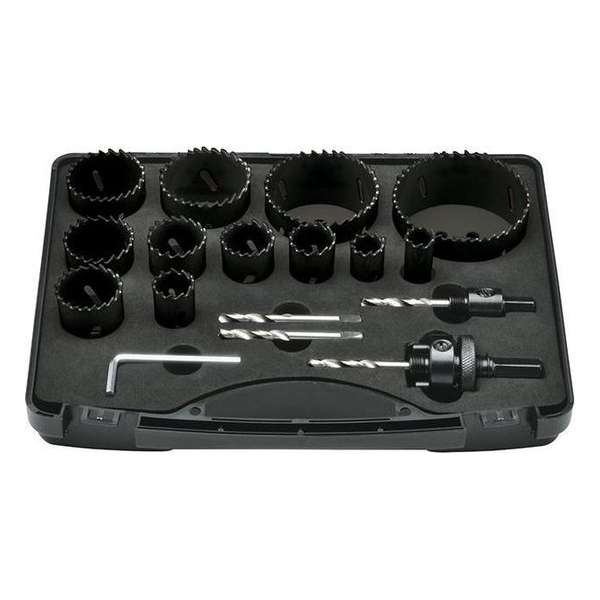 Gatzagen-set voor professioneel gebruik HSS-Bi 16-76mm FORMAT