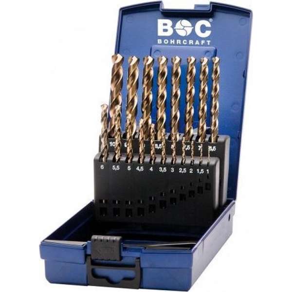 25-delige Bohrcraft Cobalt borenset DIN 338 HSS-E (Co 5) 25-delige Bohrcraft Cobalt borenset DIN 338 HSS-E (Co 5)
