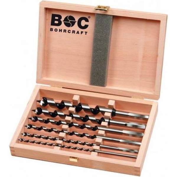 Bohrcraft Slangenborenset type Lewis 8-delig 235mm lang - slangenboor Bohrcraft Slangenborenset type Lewis 8-delig 235mm lang - slangenboor