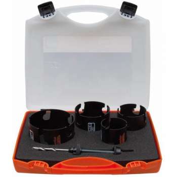 Bahco gatzagenset 5 dlg 64-76-92-114mm met extra gatzaag van 83mm