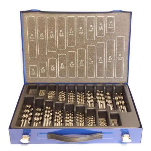 Bohrcraft borenset 170 delig DIN 338 spiraalboren HSS-G Bohrcraft borenset 170 delig DIN 338 spiraalboren HSS-G
