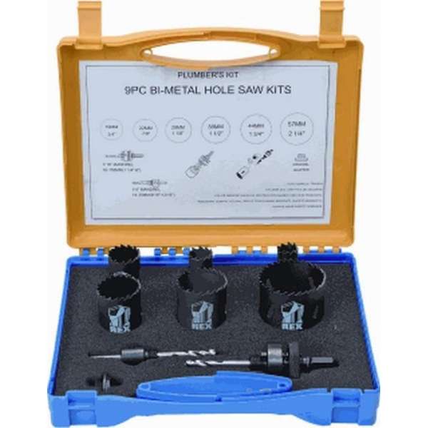 REX gatzaagset, HSS-Bi met, max. zaagdiepte 0 - 32mm, gatzaag 19 mm REX gatzaagset, HSS-Bi met, max. zaagdiepte 0 - 32mm, gatzaag 19 mm