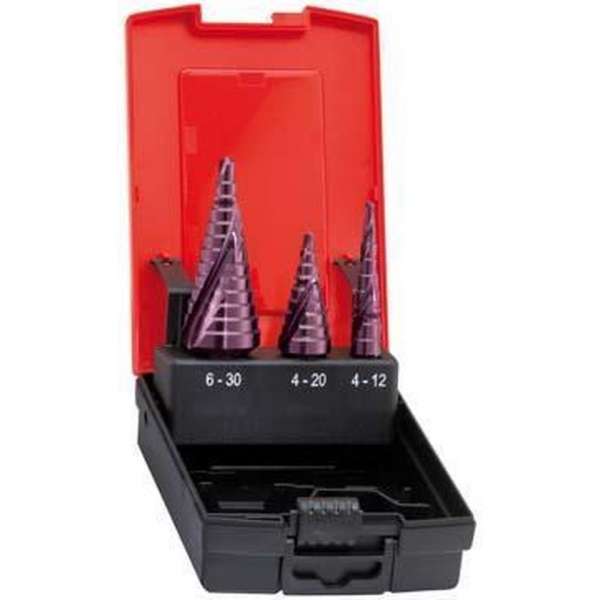 Trapboren spiraalgegroefd HSS TiAIN 4-30,00mm FORMAT Trapboren spiraalgegroefd HSS TiAIN 4-30,00mm FORMAT
