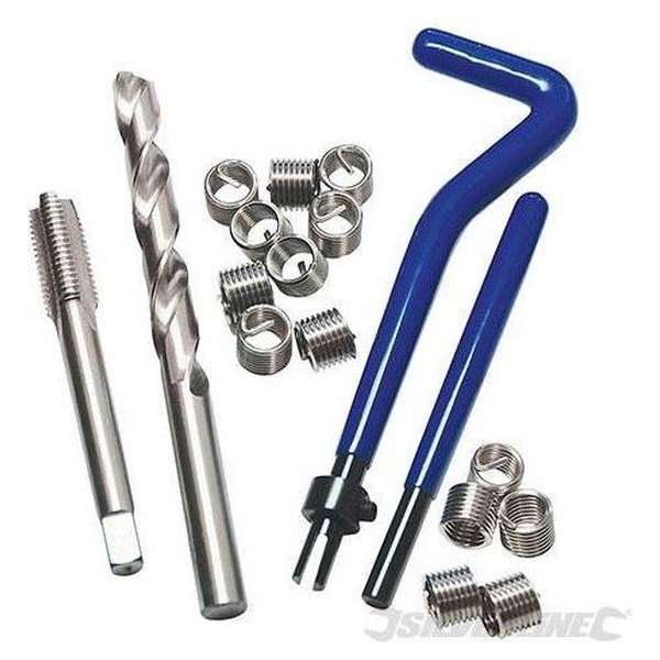 Silverline Schroefdraad Reparatie Set - M12 x 1,75 mm. Silverline Schroefdraad Reparatie Set - M12 x 1,75 mm.