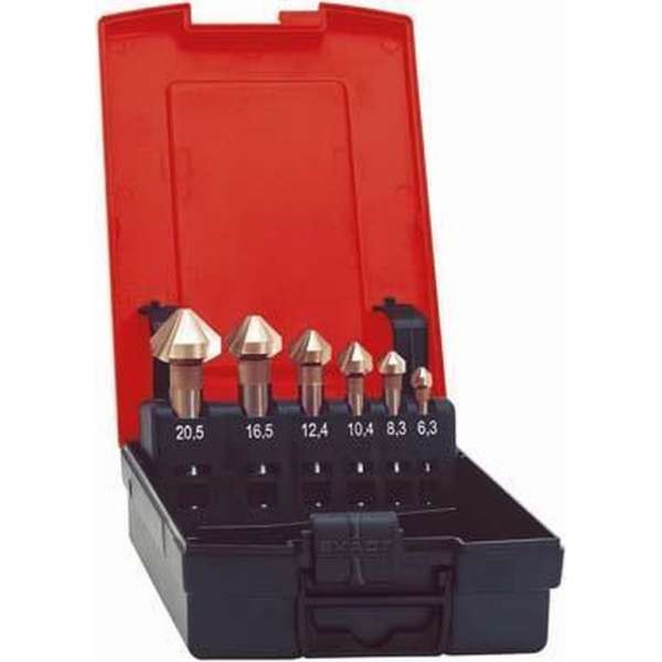 Kopverzinkboren-set D335C HSS 6,3-25,0mm, 90 Grad