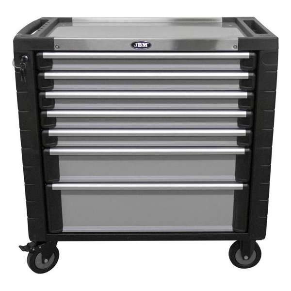 JBM Tools | GEREEDSCHAPSWAGEN MET OMVALBEVEILIGING SYSTEEM, XL- GRIJS - LEEG JBM Tools | GEREEDSCHAPSWAGEN MET OMVALBEVEILIGING SYSTEEM, XL- GRIJS - LEEG