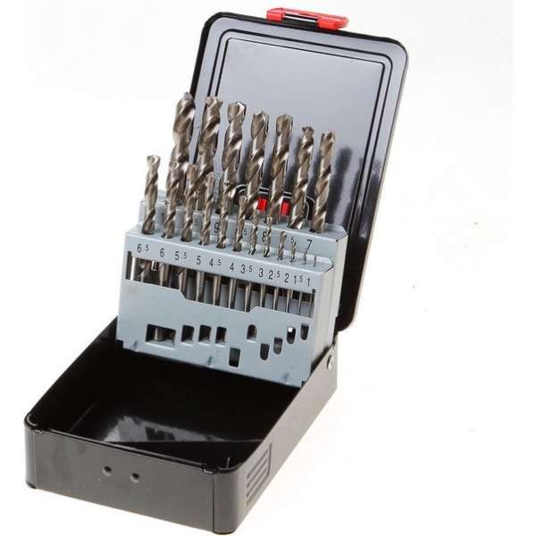 Kelfort HSS metaalborenset 19-delig blankgeslepen diameter 1-10 x 0.5mm Kelfort HSS metaalborenset 19-delig blankgeslepen diameter 1-10 x 0.5mm