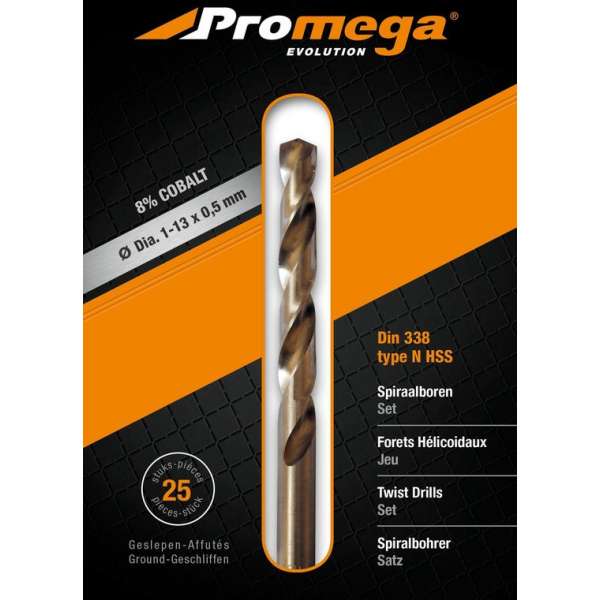 PROMEGA - SET COBALT BOREN 1-10/0,5 MM - 19 PCS - CO - 1-10/0.5 MM - 19 PCS - CO PROMEGA - SET COBALT BOREN 1-10/0,5 MM - 19 PCS - CO - 1-10/0.5 MM - 19 PCS - CO